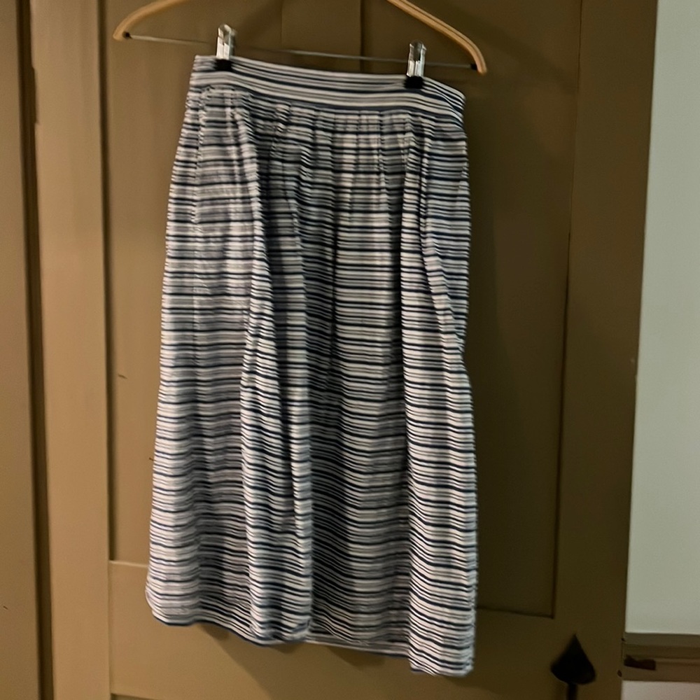 Blue and white cotton JCrew skirt - size 4